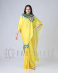 New Fancy Soft Crepe Silk Saree - yellow