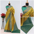 KANIJIVARAM PREMIUM SOFT SILK SAREE - Yellow